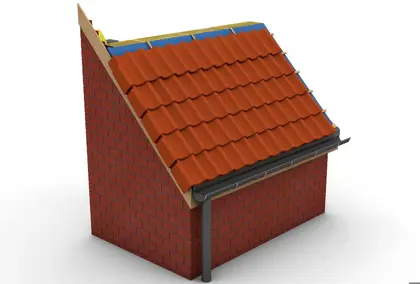Video: Aansluitingsdetail van een hellend dak - Vidéo : Détail de raccord au niveau d’une toiture à versants